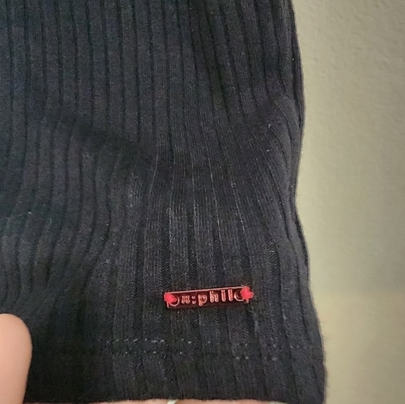 NWT n:PHILANTHROPY Black Ribbed Sleeveless Women Small Soleri High Neck Tank Top - Picture 4 of 8